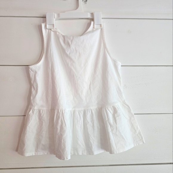 Girls kids ZARA top. Bow tie front, solid back, soft cotton, size 9-10 NWT - Picture 2 of 3